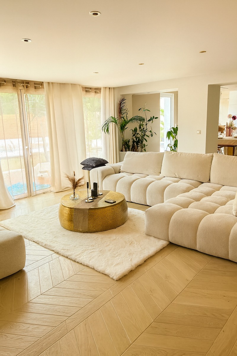 salon maison plain pied