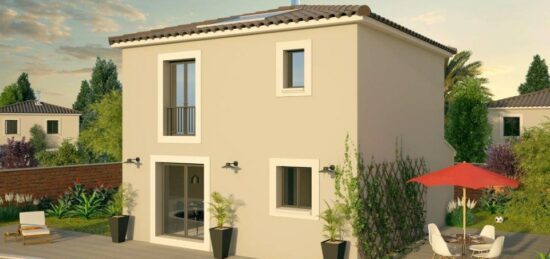 Plan de maison Surface terrain 75 m2 - 5 pièces - 3  chambres -  avec garage 