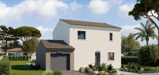 Plan de maison Surface terrain 98 m2 - 5 pièces - 4  chambres -  avec garage 