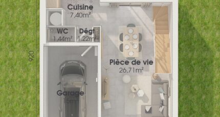 Etage GI 3 ch Trendy 32152-4586modele720210624wg3pn.jpeg - PCA Maisons