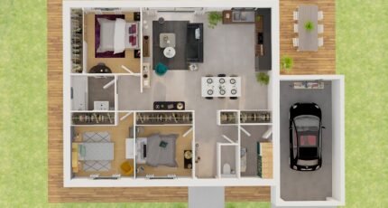 Plain-pied GA 3 ch Trendy 32147-4586modele10202106244NZJ3.jpeg - PCA Maisons