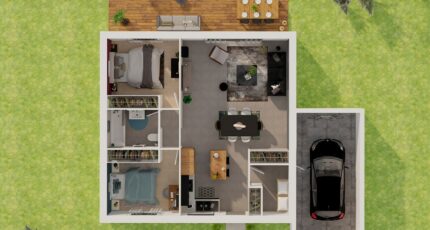 Plain-pied GA 2 ch Trendy 32146-4586modele820210624orgbl.jpeg - PCA Maisons