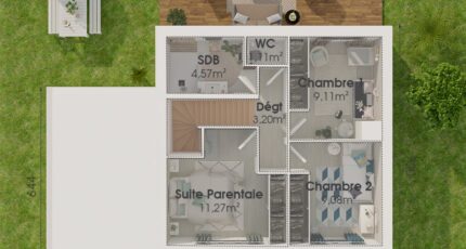Etage GA 3 ch Design 32057-4586modele920210624QfhkH.jpeg - PCA Maisons