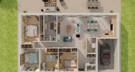 Plain-pied GI 4 ch Design 31961-4586modele720210624uM05L.jpeg - PCA Maisons