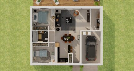 Plain-pied GI 2 ch _ GARAGE SUITE PARENTALE 32182-4586modele620210611wdWCE.jpeg - PCA Maisons