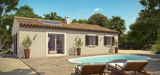 Plan de maison Surface terrain 60 m2 - 2 pièces - 4  chambres -  sans garage 