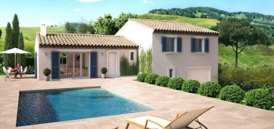 Plan de maison Surface terrain 70 m2 - 3 pièces - 3  chambres -  avec garage 